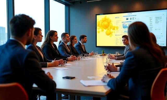 Mensen in een interactieve workshop omgeving