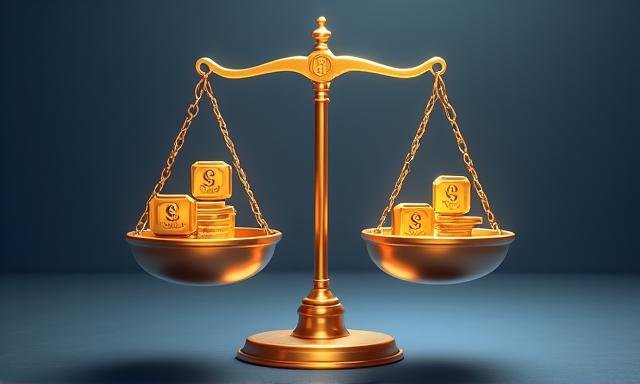 Weegschaal die odds balanceert